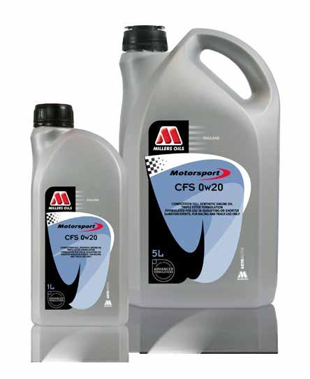 ENGINE OILS Millers Oils full synthetic Motorsport formulations combine 3 synthetic esters with high performance additives (including the optimum amount of ZDDP Zinc antiwear additive) and friction