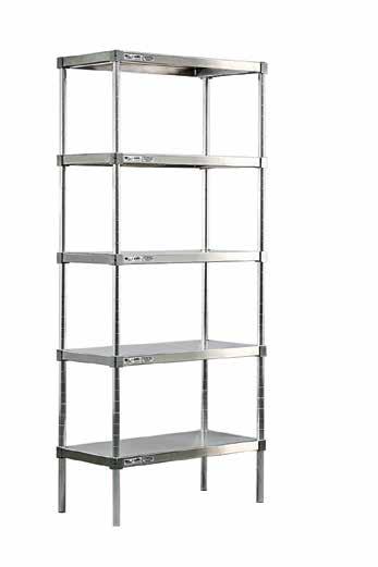 Adjust-A-Shelf Shelving - Solid Brute Series Complete Unit Shown With (5) Solid Brute Shelves (4) Posts (pg 43) Model Size Ship List Price No. D-L Lbs.