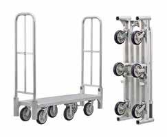 96 $ 1,234 18 x 15 x 61 Folded Casters= six 6 x 2 casters; four swivel (#C5513), two rigid (#C514). BDT18566 Removable Handle Add R suffix to model #.