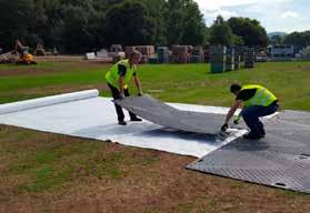 easy handling using the hand cut-outs Sports facilities and recreational grounds.
