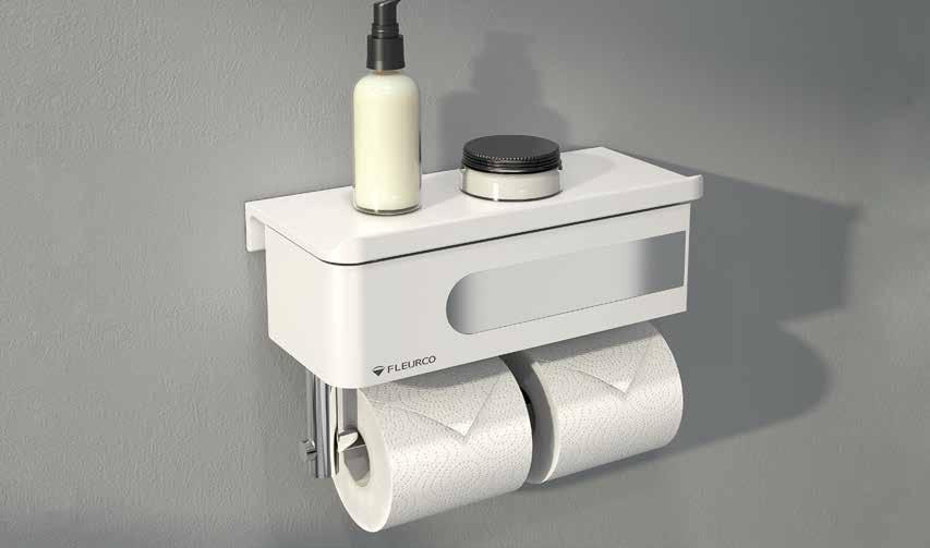 ELOQUENCE MODEL VE1005-18-11 ELOQUENCE SHELF & DRAWER WITH DOUBLE TOILET PAPER HOLDER PRODUCT LENGTH DEPTH HEIGHT FINISH PRICE VE1005-18-11 10 3 /8" 265mm 4 3 /4" 120mm 6 1 /4" 160mm WHITE / CHROME