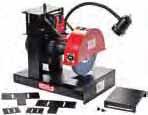 1/3 HP standard duty motor and 8 hardened red stone Will sharpen up to 6 cutting edge