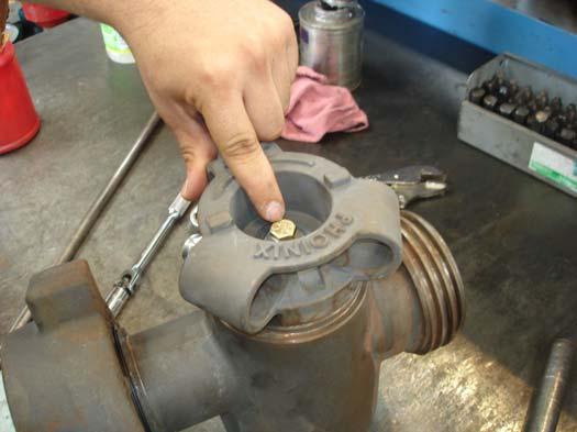 (9) and two washers (7 & 8). step 18: Remove excess grease from valve bore and inspect plug alignment.