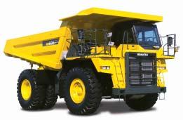 transmission Fully hydraulic controlled wet multiple-disc brakes and retarder Retarder absorbing capacity (Continuous descent) 785kW 1,052HP Long wheelbase and wide tread Large body Heaped capacity