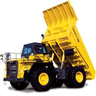 The V- shape and V-bottom design also increase structural strength. The side and bottom plates of the dump section are reinforced with ribs for added strength.