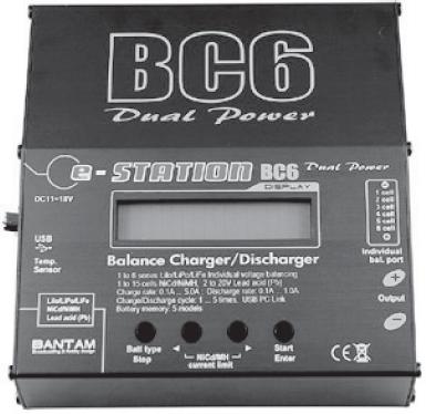 Operating Manual estation BC6 'Dual power' Microprocessor controlled highperformance rapid charger/discharger for NiCd/NiMH/Lithium/Pb batteries with an integrated cell voltage balancer.