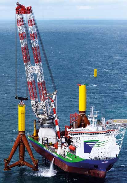 BOS / MTC Maintenance & Supply Liebherr offshore cranes are deployed for the assembly, repair and supply of oil and gas extraction systems.