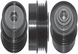 nippondenso 39512 4 GROOVE ISOLATOR DECOUPLER PULLEY REPLACES: 021040-1891; Toyota: 27415-0W120; 27415-0W120A, -0W120B; Tendeco: 920905. DIMENSIONS: 4-Groove, 40.5 mm L x 17.0 mm Bore x 55.2 / 60.