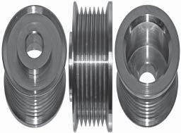39514 6-G LITENS ISOLATOR DECOUPLER PULLEY REPLACES: Toyota: 27415-0W110; Tendeco: 920907. DIMENSIONS: 6-Groove, 41.5 mm L x 17.0 mm Bore x 58.5 / 64.0 mm OD x 23.0 mm Belt, 12.