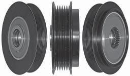 39326 5-GROOVE CLUTCH PULLEY W/ FREE WHEEL REPLACES: 593618, 593930, 260016A, 2602751; INA: F-232030, F-239809, F-553857, 535004510, 535010110; Mercedes: 640-150-00-60, -01-60, -03-60, -04-60,