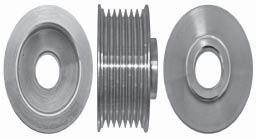 LESTER # S: 23215. 39802 SINGLE V GROOVE REPLACES: 6955.041. DIMENSIONS: 27 mm L x 17 mm Bore x 52 / 85 mm OD.