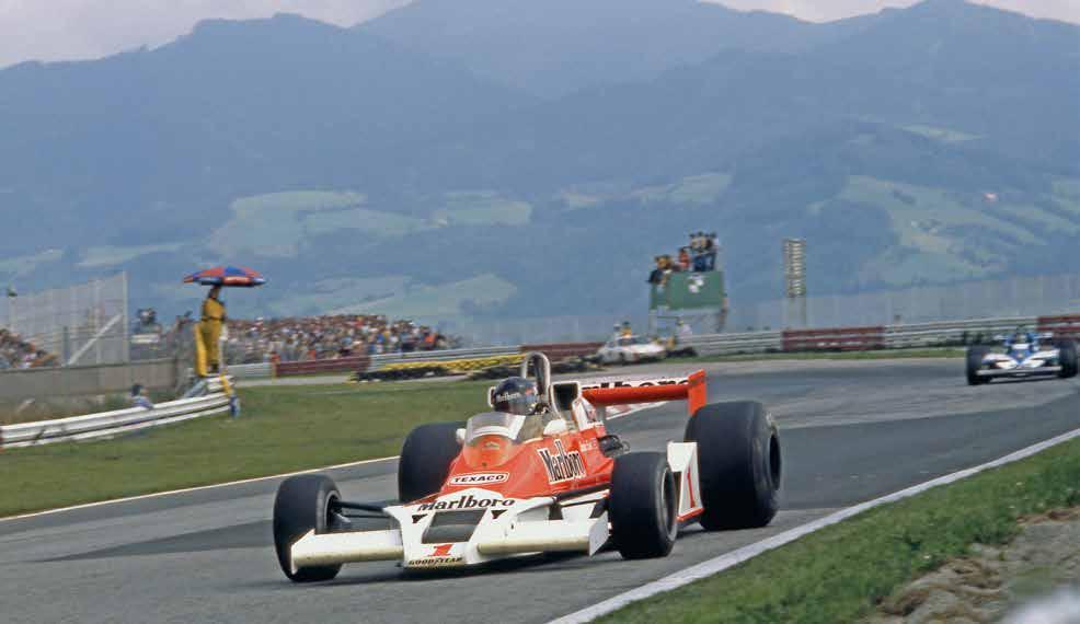 James Hunt was already World Champion when he drove this McLaren M26 throughout the 1977 season, and won three events outright.