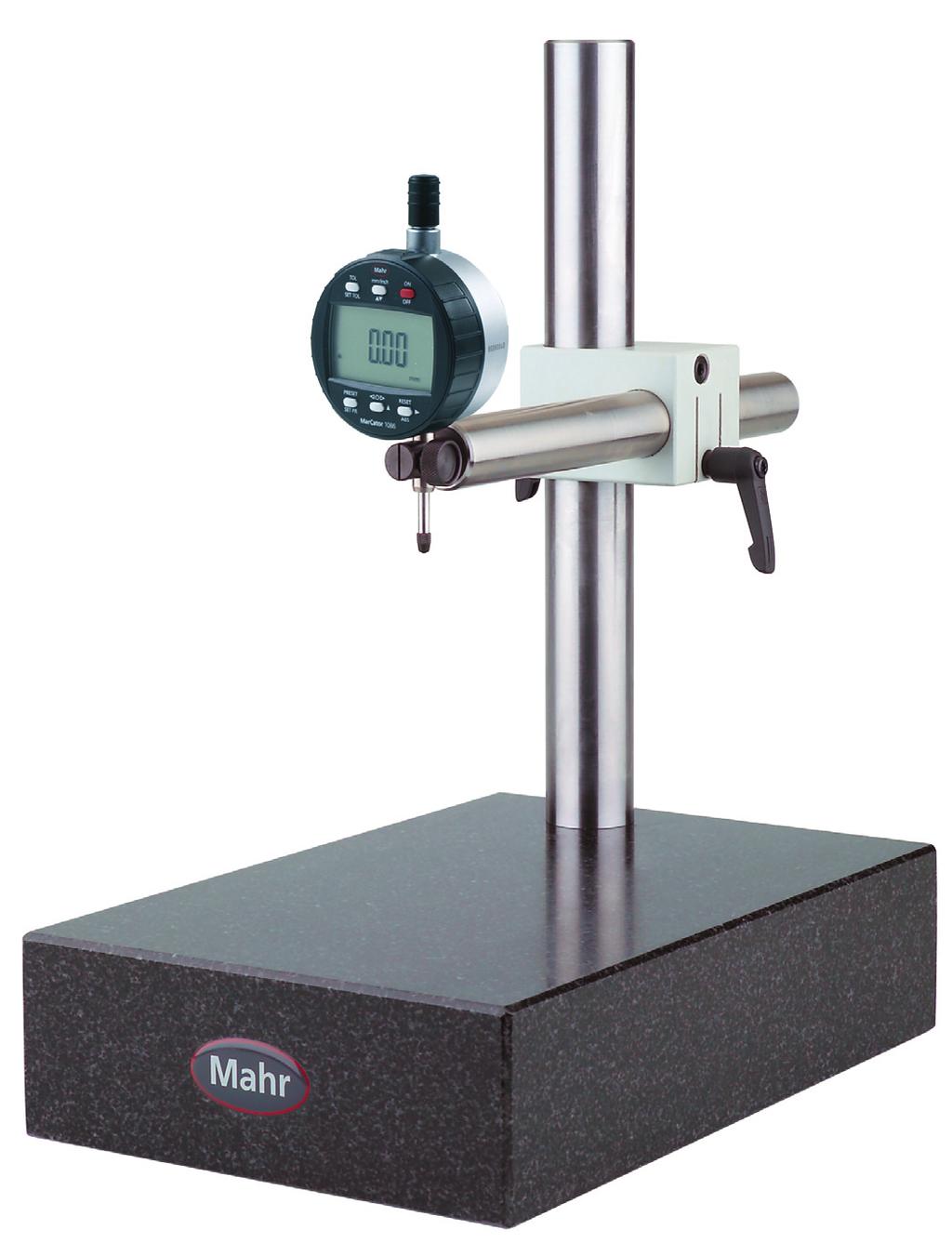 - 8-10 Large Comparator Stands 821 Extremely sturdy design Plate is made from lapped black granite Heavy duty post and adjustable support arm for maximum stability Support arm has a fall brake Fine
