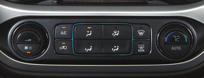 Climate Controls Fan Speed Control/Off A/C Air Conditioning Control Vent Mode Defog Mode Defrost Mode Temperature Control Recirculation Mode Floor Mode Bi-level Mode REAR Rear Window/ Outside Mirror