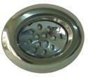 OVAL LIGHTS CABIN WALKWAY LIGHT For use in walkways and deck areas. Nylon, chrome plated in silver color. Bulb T8.
