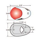 Type 4357 12V/ 10W ø71 x H 41 NAVIGATION LIGHTS Suitable for boats up to 12 m. With white nylon cover and base.
