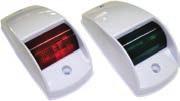Type 3014-1 12V 5W 3014-2 12V 100mA LED L 88,9 x W 55,9 x H 35,6 NAVIGATION SIDE LIGHTS Available in pair: red green with white plastic