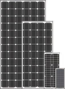 SOLAR PANELS & INVERTERS SOLAR PANELS High efficiency and long service life monocrystalline solar cells with special aluminium frame, designed for marine environment.