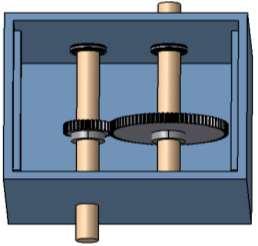 DESIGN & SIMULATION OF A GEARBOX The design of the Gearbox model comprises the following components:2 Spur Gears with the following design data: Parameter Healthy Input Gear Output Gear Input Shaft