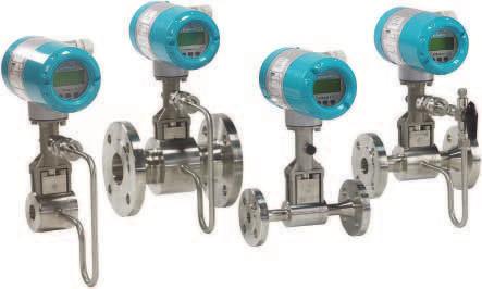 Siemens AG 200 Overview vortex flowmeters provide accurate volumetric and mass flow measurement of steam, gases and liquids as an all-in-one solution with integrated temperature and pressure