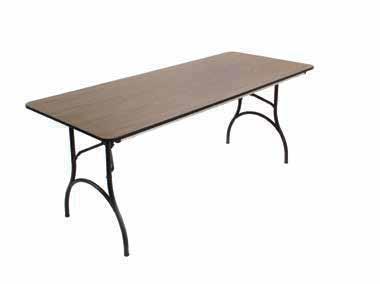 Madera Laminate tables can also be used without linens.