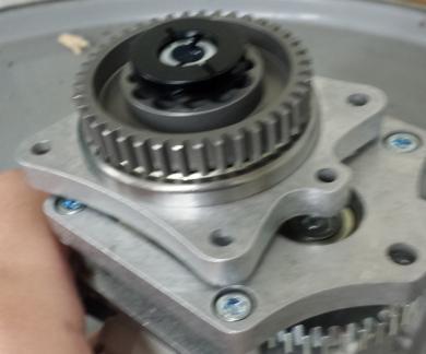 Step 22 Attach Rotational Center and Motor Mount assemblies together by sliding the gear shaft onto the CIM shaft with a spacer (am- 2930)