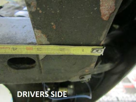 Figure 5 Drivers Side, Figure 6 5) Place the drivers side shock tower saddle onto the frame rail as shown in Figure 7.