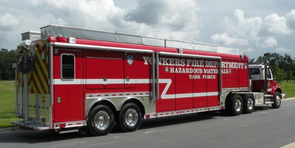 HazMat Trailer Model TDD1282 Yonkers Fire Department, New York Yonkers added another Hackney special operations apparatus to their fleet with a HazMat trailer designed for mitigation and control