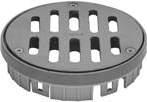 Ductile Iron Floor Drain Tops Innovative snap-on frame and adapter provides ease of assembly and versatility. vailable in both " and 8" nominal sizes. Part No.
