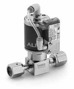 8 ellows- and Diaphragm-Sealed Valves LD DIPHRGM Options and ccessories Solenoid Pilot Valve ssemblies Fast-acting, high-flow solenoid pilot valve enhances LD series valve response time.