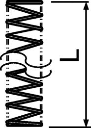 Table 5-7 Selector Pawl Spring Length Dimension Product Code L Dimension inch (mm) Standard LB008, LB010, LB015, 1.46 (37) LB020, LB028 LB030, LB060, LB090 1.