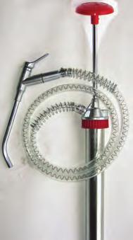 45 litres per stroke Fully serviceable Telescopic downtube makes the pump suitable for 60 and 205 litre drums 304500 No