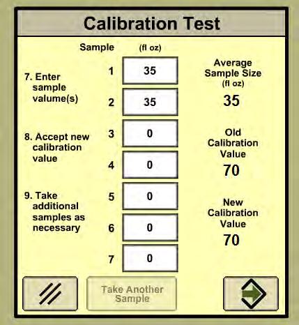 Initial Operation Instructions - Step 3 This test is required before the John Deere Rate Controller will work properly and quit warning the operator to calibrate the flowmeter.