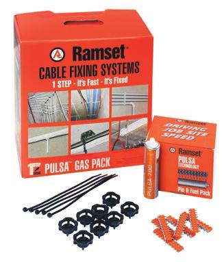 8mm Black, Fuel cell) DataLec Clip Contractor Pack (Heavy duty pins 22mm) (500xclips,HC622pins, cable ties 200x4.
