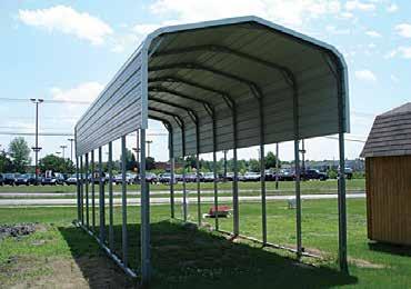 Duty 12 Gauge Frame Michigan Carport Shown Thick, heavy and strong, plus a 20 year