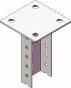 CABTRAY Support Systems CTCP Ceiling Mounting Plate Catalogue No EZ HD Pk Qty CTCP 1 The CABTRAY Ceiling Mounting Plate Used to hang CT2000 rail from ceilings Can be joined with 8mm nuts and bolts or