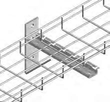 Ordering Code: BCMHD For connecting a wire mesh cable tray to a supporting channel. Material Thickness: 1.