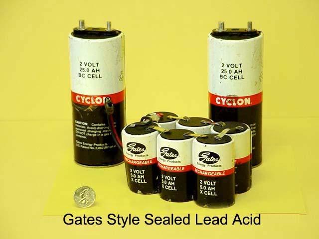 Gates Style Sealed Lead Acid Batteries The Gates Style Sealed Lead Acid Battery is another type of sealed lead acid battery again designed for mobile and stationary applications.