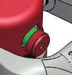 Ensure the red lid is pressed down and the button is in (No green showing on the indicator button).