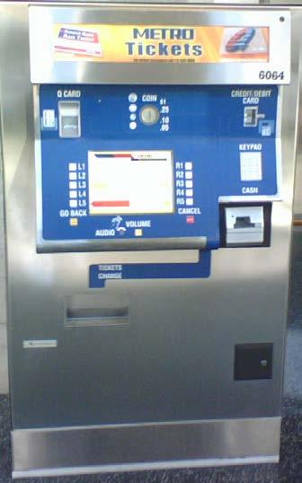 Ticket Vending Machines 2 Existing ACS 1.