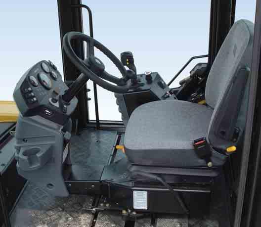Operator s Station Ergonomically designed for maximum operator productivity while offering excellent visibility and unmatched comfort. Seat.