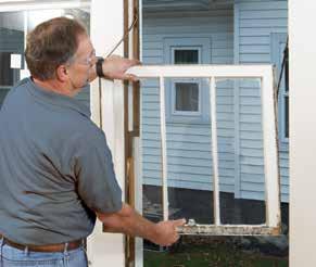 Remove old window sash and stops. Insert new replacement window. Fasten to existing frame, caulk and seal. How to Measure Your Existing Window Openings.