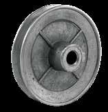 Pulleys Solid - Die ast luminum Pulleys Single groove for 3L, 4L or belts.