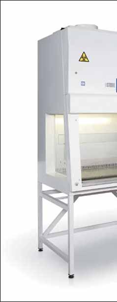 Angelantoni Life Science Microbiological safety cabinets Class II SterilSafe Series Ergonomic angled front window The front window is sloped to improve the ergonomy and comfort.