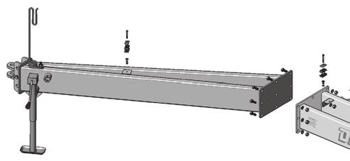 Offset To The Center - Recommended when the machine is to be hauled for long distance or on the highway.