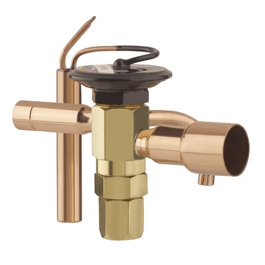 Thermostatic Expansion Valves EC & ECE Series The EC series features extended ODF solder connections, brass body, and balanced port design.