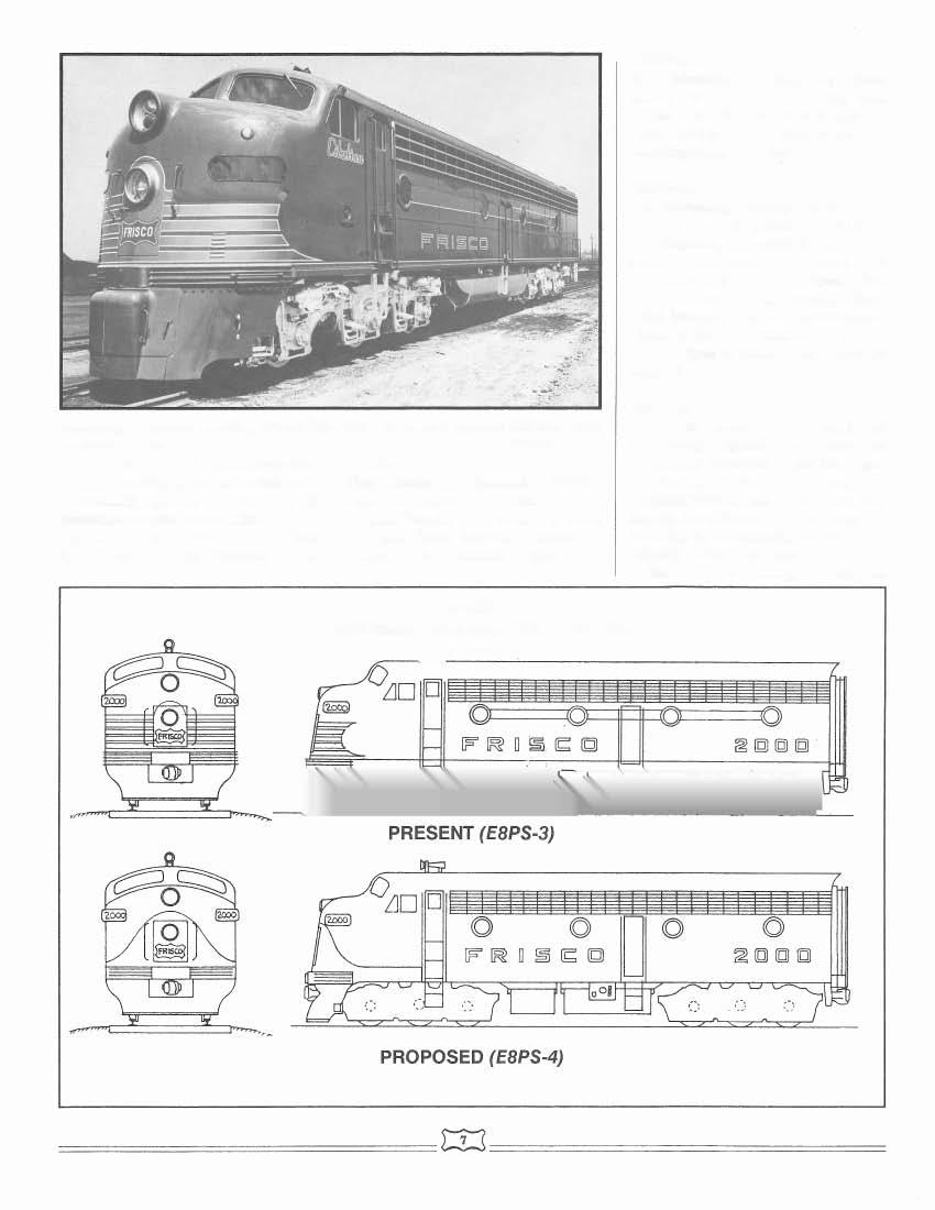 E8PS-3A: A modification of E8PS-3, this scheme shows the horse name missing from under the cab window in a May 16, 1964 Dennis Conniff photo of 2021, at Birmingham, AL. (See photo on p.