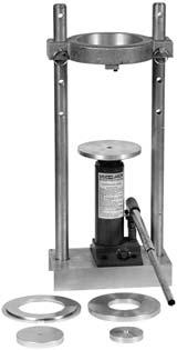 Clarkson Laboratory & Supply Inc - Humboldt Catalog Soil Section Page 119 Sales or Technical Assistance 1-800-544-7220 H-4155A Hand-Operated Sample Ejector Designed for lab and field use to extract