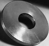 Rust-resistant plated annular disc weighs 5 lbs. (2.3kg), 5-7/8" (149mm) O.D. with a 2-1/8" (54mm) I.D. hole in center. Shipping wt. 6 lbs. (2.7kg) 10 Lb. Field Surcharge Weight Surcharge weight.