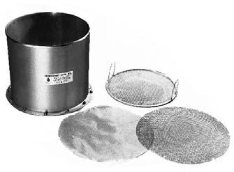 Unit adapts to 75mm diameter electroformed sieves in 90mm drums for 45µ to 5µ. Timer and vacuum controls allow results reproducibility.